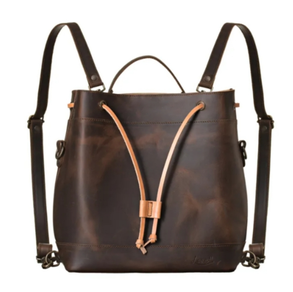 Saddleback leather/love41 drawstring backpack